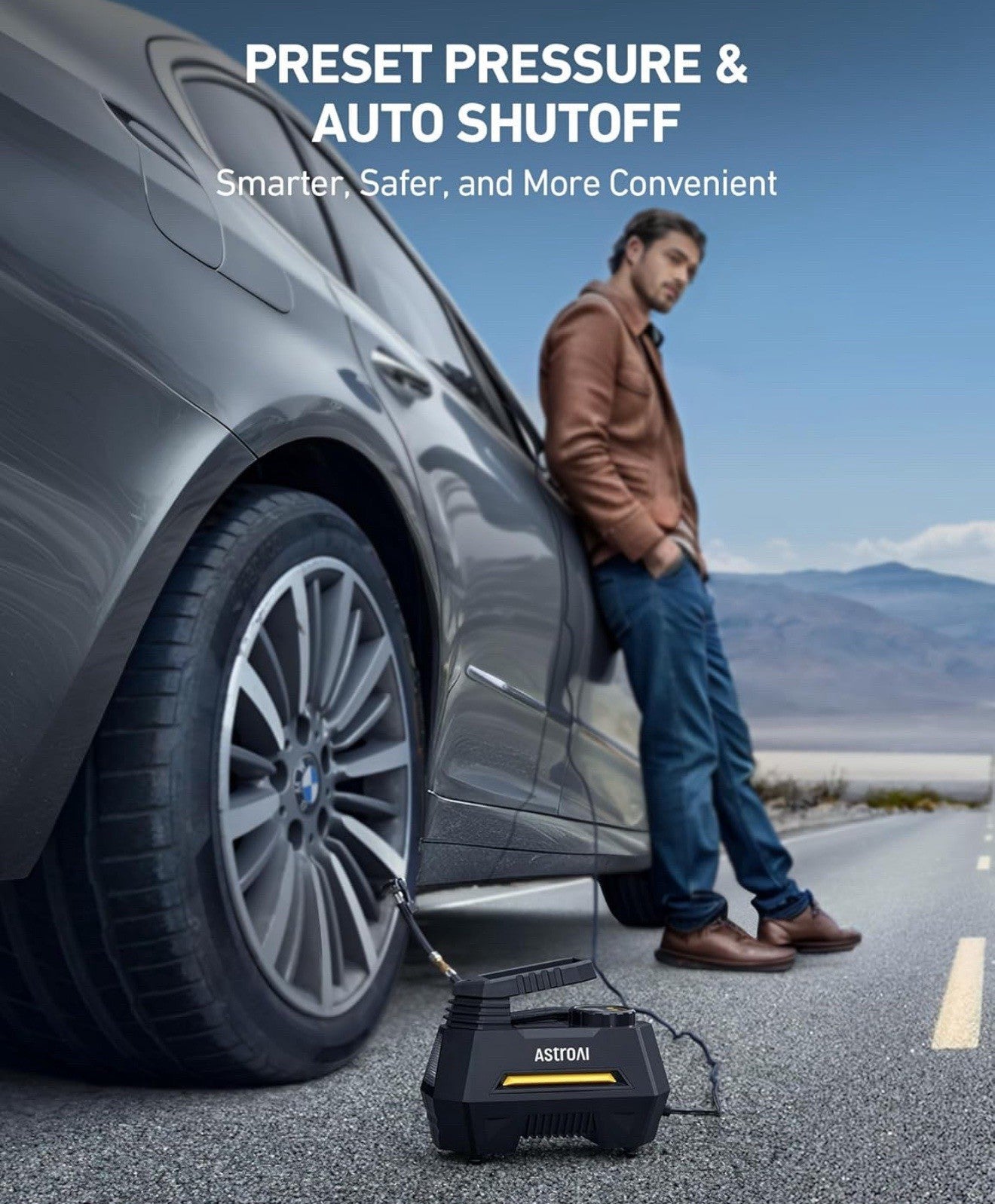 Tire Inflator Portable Air Compressor Tire Air Pump for Car Tires 12V DC