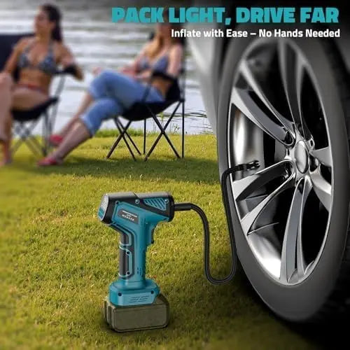 Cordless Tire Inflator Air Compressor for Makita 18V Battery 150PSI Portable